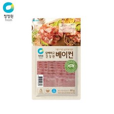 청정원 담백하고 건강한 베이컨 80g x15개, 15개