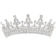 wiipujewelry Wiipu 웨딩 머리띠 티아라 댄스 파티 선발 대회 신부 헤어 쥬얼리 CrownN434