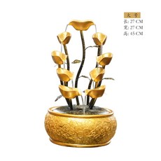 미니분수대 가정용분수 실내 천연가습기 인공 폭포, 사재진보대호 길이27폭27높이45cm