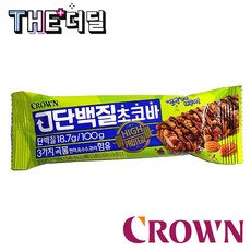 [정품] 크라운 단백질 초코바 32gX12개입X6각, 12개입X6각 1박스