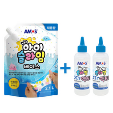 아모스 베이스 2L + 아이슬라임 액티 (120ml X2), 120ml, 1세트