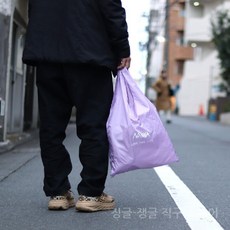 난가 NANGA 난가정품 경량 포케터블 에코백 LIVE THE LIFE