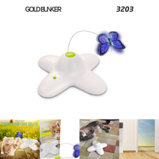  고양이 자동 나비 장난감 혼자놀기 캣토이 흥미유발 고양이용품 애묘 캣장난감, 고양이 자동 나비 장난감 3203, 고양이 자동 나비 장난감 3203, 본상품선택 