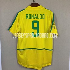 그레이터 호나우두 브라질 유니폼 RONALDO Brazil WC 2002 Retro Jersey