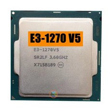 Xeon E3-1270V5 쿼드코어마트캐시 E3-1270 V5 DDR4 2133MHz DDR3L 1600MHz E3 1270 FCLGA1151 TPD 80W 3.60GHz 8MB