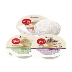 잡곡 CJ햇반210g-6개와 김5개 즉석밥 햇반 잡곡 현미 흑미 햇반 선물세트