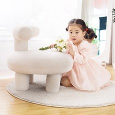 북유럽 키즈 어린이 독서 아이방 곰돌이 양털 소파 유아의자 6컬러, 화이트 c라인 문의고객복 탈부착 시트커버