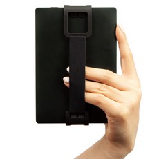 윌비 클립온 베이식 듀얼 - 전자책 이북 태블릿 스트랩 핸드 홀더, 베이식 듀얼 (15 - 15.5cm 용), 무지 블랙, 1개