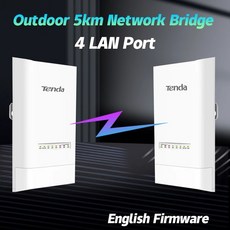 와이파이 Tenda 5km 어댑터 핫한 포인트 와이파이 리피터 야외 AP 무선 867Mbps POE 라우터 OS3 익스텐더 CPE 브리지 5G 액세스 5GHz, 5)add EU plug  1 PCS - cisco무선브릿지