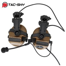 TAC-SKY Tactical Head COMTAC III Fast Helmet Track ARC Rail Bracket Version Noise Cancelling Pickup, 02 C3CB