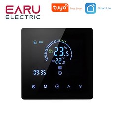 투야 와이파이 스마트 온도 전기 바닥 TRV 물 가스 음성 구글 홈 알렉사용, 2.WIFI-K2H-B, 1개