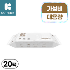 마더케이 신생아용 프리미엄 순면 건티슈 60평량, 40매입, 20개, 40매