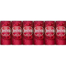 Cheerwine 치어와인 체리 소다 Cherry Soft Drink Soda 7.5oz(222ml) 6캔, 1개