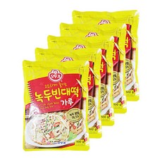 오뚜기 녹두빈대떡 가루 500g 5개 녹두분말 해물녹두전