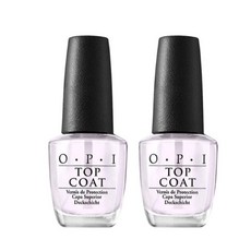 OPI Top Coat 오피아이 탑코트 네일 손톱 매니큐어 광택 보호용 15ml 2팩, 2개