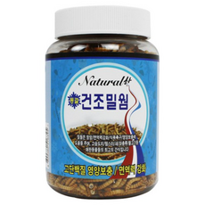 내츄럴한 동결 건조 밀웜 대, 76g, 3개