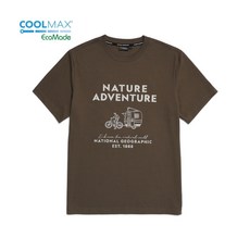 국내 정품 내셔널지오그래픽 N225UTS900 필드AD 캠핑 아트웍 반팔 티셔츠 1 다크