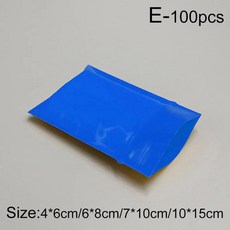 컬러 플라스틱 지퍼 잠금 가방 포장 밀봉 선물 차 보관 파우치, C.E, 2.6x8cm, 1개