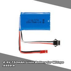 Wltoys 활기 모델 A959-A 6.4V 750mAh 리튬, 푸른