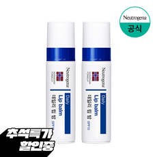 뉴트로지나 모이스춰라이져 SPF15 립밤, 무향, 4g, 2개