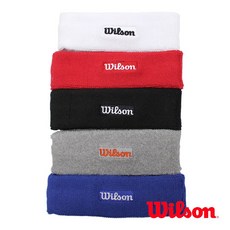 윌슨 헤어밴드(Wilson마크) 롱밴드 1개입 스포츠밴드, 블랙