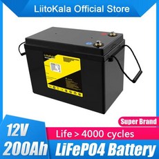 LiFePO4 배터리 12.8V RV 캠핑카 골프 카트용 리튬 전원 배터리 오프로드 오프 그리드 태양광 풍력 12V, 1개, 없음