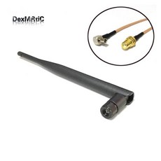 3G 안테나 고무 5dBi 850/900/1800/1900/2100MHZ SMA Male + To TS9 RG316 케이블