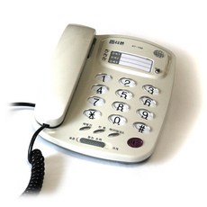 RT-700 사무용 심플한 전화기 듣는소리조절가능 단축버튼3개 수화음량깨끗 사무실인기전화, 화이트