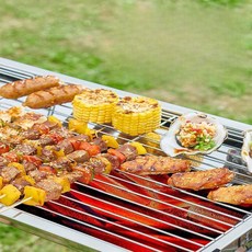브라텐 그릴화로 가스그릴 무연 화로 불판 스타터 고기, 두꺼운 그릴 메쉬 4개+액세서리