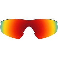 Oakley M2(Aero)용 교환 렌즈 편광 파이어 레드 미러 실드