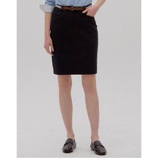 헤지스 여성 20SS 네이비 벨티드 면혼방 스커트 HSSK0B102N2