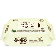 네츄럴오가닉 베이직 엠보싱 리필형 80매 물티슈 리필형
