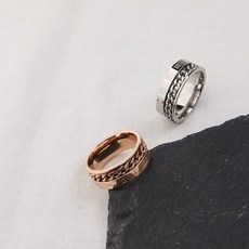 뉴코아창원 아트리아 로마숫자 체인 써지컬 반지