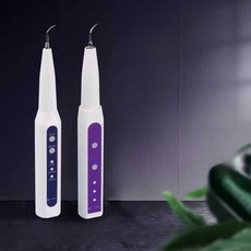 가정용 초음파 치석 제거기 치아 클리너 세척, 연결하여 LED 조명과 함께 사용, 1개