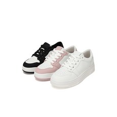 바바라 세븐플로어 소가죽 배색 여성스니커즈 4cm SFH165