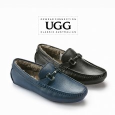 UGG 정품 숏 어그 오즈웨어 방수 맨 남성 남자 맨즈 해리슨 로퍼 퍼안감 겨울 털 부츠 슈즈 방한 신발 방한화 털신 2컬러 알지알지몰