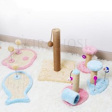 kirahosi DIY 고양이 캣타워 캣폴 2020신상 하우스 21호+덧신증정 Chk1t1n, 1, 고양이 가 기둥 을 잡다
