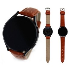 SM-R870 갤럭시 워치4 44mm 호환 가죽시계줄 레더 스트랩 컬러별, 레드브라운GE04A20BR