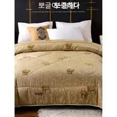 낙타 털 이불 사계절 포근한 겨울 세트 보온 구름 두꺼운 먼지않나는 부드러운 뉴질랜드