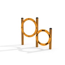  애견 어질리티 세트 강아지 훈련용품, D. 높낮이 링 