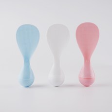 오뚝이 밥주걱 넘어지지 않는 실리콘주걱 밥풀안붙는 스탠드 스탠딩 오뚜기, 1개, 화이트 1개, 화이트