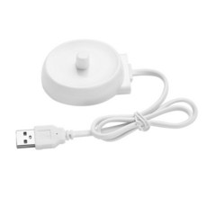 NEW-USB 여행 충전기 독 3757 전동 칫솔 충전 크래들 브라운 구강 B 주파수, [01] White