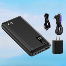 블랙박스용 대용량 보조배터리 파워 12V 50000mAh, 7.4v50000(팬 케이블 포함)