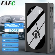GKFLY 자동차 점프 스타터 4 in 1 공기 압축기 시동 장치 보조배터리 디지털 타이어 150PSI 14000mAh, 7500mAh, 1개