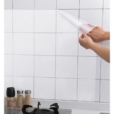 굿컨트리 주방타일시트지 기름때 오염방지 투명 위생 방수필름, 6개