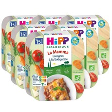 HIPP 힙 볼로네제 라자냐 파스타 유아용 15개월이후 250g 6팩, 6개