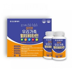 코오롱제약 올인원 우리가족 멀티비타민 900mg x 120정 4개월분, 1박스 - 개월분