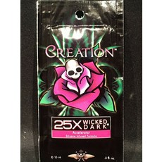 Qty 25 Packs Deviant CREATION 25X Wicked Dark Sun Tan 태닝 로션 Accelerator, 25개, 15ml