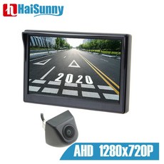 HD 1024x600P 5 인치 AHD 자동차 주차 모니터 170 Fisheye 렌즈 차량 백업 카메라 AHD 후면보기 카메라|자동차 모니터|, 1개, Only AHD Rear Camera, 단일