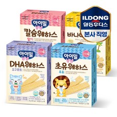 아이밀 냠냠 웨하스 4종세트 (초유+요구르트+딸기+바나나), 단품, 단품